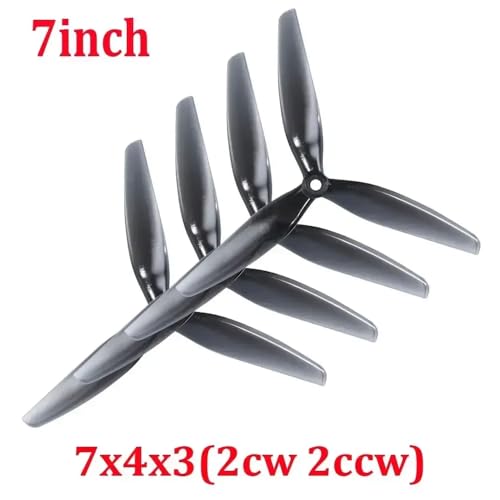 4pcs 10x5x3 9x5x3 1050 9050 10 Zoll 9 Zoll 8 Zoll 3 Tri Schwarz Carbon verstärkte Nylonpropeller, kompatibel mit Makroquad -Drohnen(4pcs 7X4X3 7 inch) von YTrBXZ