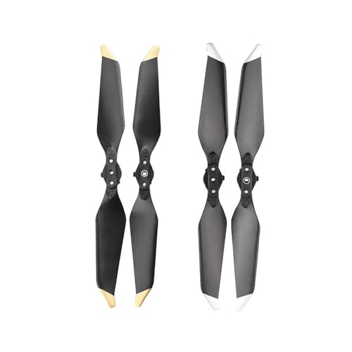 YTrBXZ 1/2Pairs Kompatible Requisiten Kompatibel mit PRO Low Noise Quick Release Ersatzteile Drone Ersatz Zubehör(2PAIRS GOLDEN Silver) von YTrBXZ