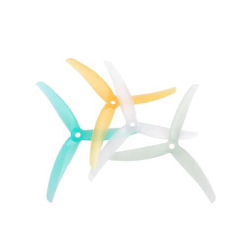 YTrBXZ 10 Paar 37 Polycarbonat 49 Zoll 37Pitch 3 mit 5-mm-Wellenstütze, kompatibel mit FPV-RC-Renndrohnen(10 Pairs UNDERTINT) von YTrBXZ