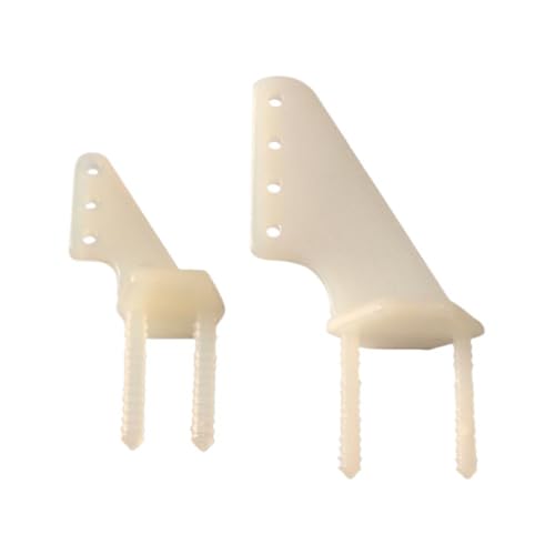 YTrBXZ 10 Stück Nylon Twin Needle Pin Hörner 3 Loch 4 Loch kompatibel mit RC Flugzeugen Elektroflugzeugen Modellflugteilen(10 PCS 4 Hole) von YTrBXZ