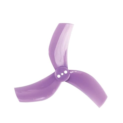 YTrBXZ 16 Stück 8 Paar D63 Kanal 63 mm 2,5 Zoll 3-Propeller kompatibel mit RC Racing Freestyle Toothpick Cinewhoop Kanaldrohnen(8PAIRS Purple) von YTrBXZ