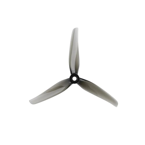 YTrBXZ 16 Stück Nazgul F5 5-Zoll-Tri-Propeller-Propeller mit 5-mm-Befestigungsloch, kompatibel mit FPV-Drohnenteilen, 8 Paar(Grey) von YTrBXZ