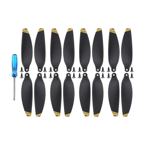 YTrBXZ 16PCS Ersatz Kompatible Drone 4726 Leichte Flügel Fans Zubehör Ersatzteile Schrauben Kits(16PCS Gold) von YTrBXZ