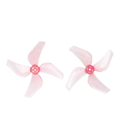 YTrBXZ 16pcs 31mm 1211 Propeller 4 Light Paddel Requisiten 8 Paare CW CCW kompatibel mit 0702 Motor Kompatibel mit -Multirotor -RC -Drohnen -Teile(Hot Pink 1mm) von YTrBXZ