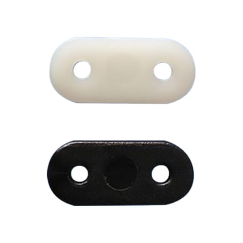 YTrBXZ 20 Stück ovale Getriebeplatten, Montagegurt, Getriebeplatten, kompatibel mit RC-Flugzeugen, Elektroschaum-Modellen, Zubehör(White 20PCS) von YTrBXZ