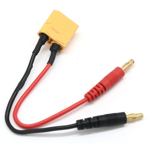 YTrBXZ 20 cm 4,0 mm Bananenstecker auf XT30 XT60 XT90 T-Stecker-Draht 14 AWG, kompatibel mit Lipo-Batterien und ähnlichen Modellen(4.0 to XT90) von YTrBXZ