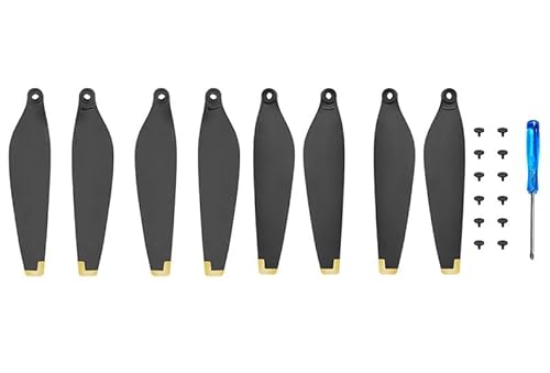 YTrBXZ 3 PRO Drone Kompatible 6030 Ersatz Leichte Prop Fans Ersatzteile Zubehör(Gold Edge) von YTrBXZ
