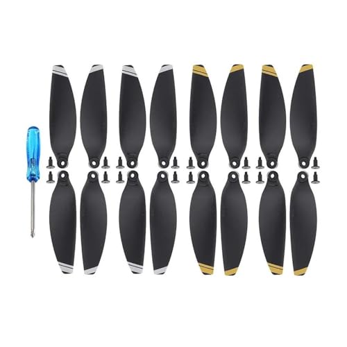 YTrBXZ 4 Paar 4726 kompatible Ersatzpropeller Kompatibel mit Drone Lightweight Wing Fans Zubehör(4PAIRS Silver Gold) von YTrBXZ