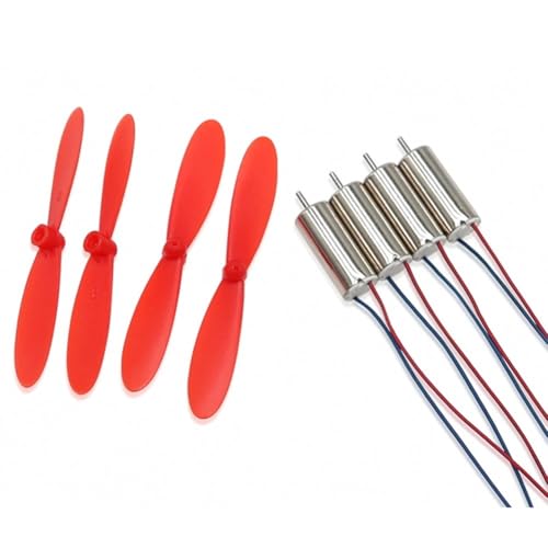 YTrBXZ 4er-Pack DIY DC 3,7 V 50000 U/min 716 Hollow Cup Coreless Speed ​​Motor kompatibel mit DIY Quadcopter und ähnlichen Modellen(Motor with Props) von YTrBXZ