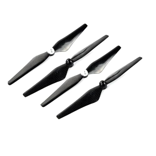 YTrBXZ 4er- oder 8er-Pack selbstsichernde CW-CCW-Propeller aus Kohlefaser 9450, kompatibel mit 3 professionellen Standard-Drohnenflügeln(Black Silver 4PCS) von YTrBXZ