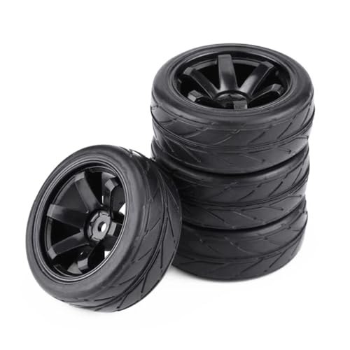 YTrBXZ 65 mm RC-Rennwagenreifen im Maßstab 1:10 auf Straßen-Touring-Drift-Autorädern, kompatibel mit TT01 TT02 XV01 TA06 PTG-2 von YTrBXZ