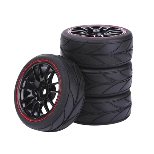 YTrBXZ 65 mm RC-Rennwagenreifen im Maßstab 110 Kompatibel mit Straßentouren und Drift, kompatibel mit TT01 TT02 XV01 TA06 PTG-2 und ähnlichen Modellen von YTrBXZ