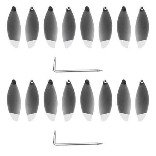 YTrBXZ 8PCS Faltbare kompatibel mit RC Kamera Drohne CW CCW Ersatzteile und Ersatzschrauben(Black Silver 16PCS) von YTrBXZ