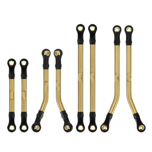 YTrBXZ 8pcs Messing-Links Set mit 1/18 RC Crawler Trail K10, 4M-77 kompatibel von YTrBXZ