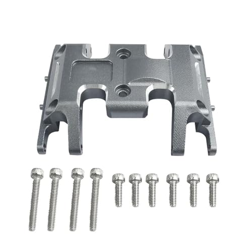 YTrBXZ Aluminium -Chassis -Skidplattenübertragungsmontage Kompatibel mit 1/24 RC -Crawler -Crawler mit SCX24 -Modellen kompatibel(Titanium) von YTrBXZ