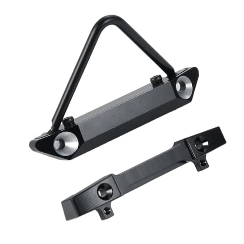 YTrBXZ Aluminium vorne Heck-Stoßfänger Anti-Kollisions-Stange-Upgrade-Teile Kompatibel mit 1 24-Skala-RC-Auto kompatibel mit SCX24 90081 Deadbolt-Modell(Front and Rear) von YTrBXZ
