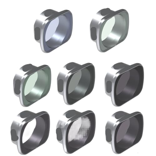 YTrBXZ Drone Kamera Objektiv Filter Set NDPL 4/8/16/32 Kompatibel mit Zubehör(8IN1 Set) von YTrBXZ