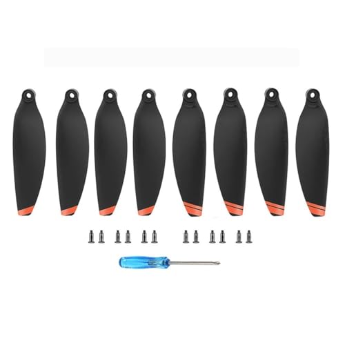YTrBXZ Ersatz Kompatibel mit kompatible 2 SE Drone 4726F, leichte, Flügelventilatoren, Zubehör, Ersatzteile, Schraubensätze(Black ORANGE 8PCS) von YTrBXZ
