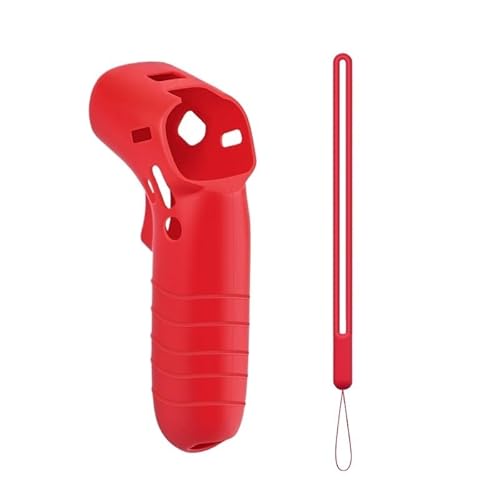 YTrBXZ FPV-Fernbedienung Schutzhülle, hautverträglich, mit Anti-Verlust-Lanyard Kompatibel mit Drohnenzubehör(RED Hand CASE) von YTrBXZ