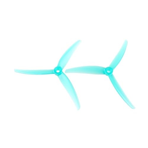 YTrBXZ J40 5.1X4X3 Grau CW CCW Polycarbonat 5,1 Zoll 3 kompatible Kompatibel mit RC Racing Drohnen(Blue) von YTrBXZ