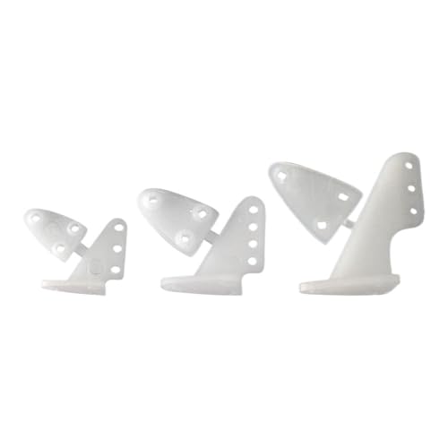 YTrBXZ Kompatibel 20 Stück Nylon Pin Horn und Zip Horns 3 Loch 4 Loch Kompatibel mit RC Flugzeuge Elektroflugzeuge Schaum Modell Zubehör(20 PCS 20X28.5) von YTrBXZ