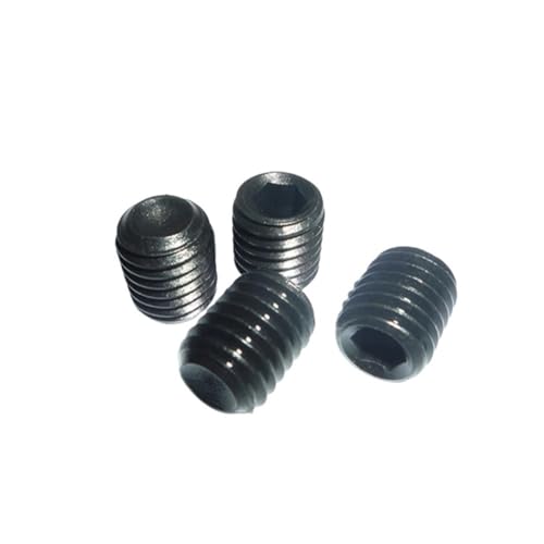 YTrBXZ Kompatibel mit 10 Stück M2 x 3, M3 x 3, M3 x 4, M4 x 4 mm, legiertem Stahl, metrisches Gewinde, Innensechskant-Gewindestift, Maschinenschrauben, Bolzen Kompatibel mit RC-Teile(M4X4MM) von YTrBXZ