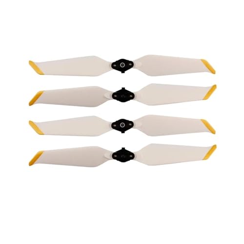 YTrBXZ Kompatible, geräuscharme, zusammenklappbare Quick-Release-Requisiten Kompatibel mit 2 Pro 8743 Drohnenzubehör, 4 oder 8 Stück(White Gold 4PCS) von YTrBXZ