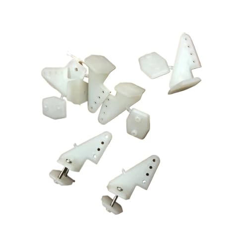 YTrBXZ Kompatible 20 Sets Schaumstoff-Flugzeugschrauben, Stifthörner 18 x 26, 4 Löcher, L18 x B 13 x H26, Teile für RC-Elektroflugzeuge(Screws(M2X14MM)) von YTrBXZ