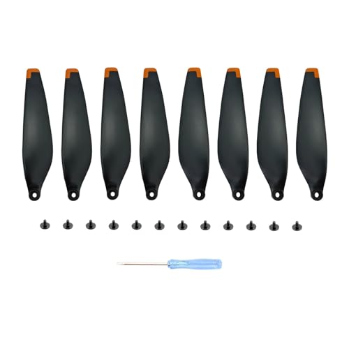 YTrBXZ Kompatible Ersatzpropeller Kompatibel mit 3 Pro Drone 6030F Leichte Flügelventilatoren Kompatibel mit 3 Pro Reparaturzubehör(Black ORANGE 8PCS) von YTrBXZ