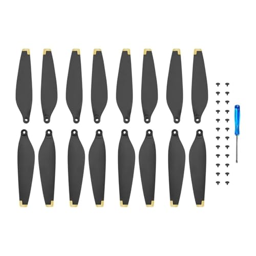 YTrBXZ Leichte Ersatz-kompatible Kompatibel mit 3 PRO Drone 6030 Wing Fans Ersatzteile Zubehör(4 Pairs Gold) von YTrBXZ