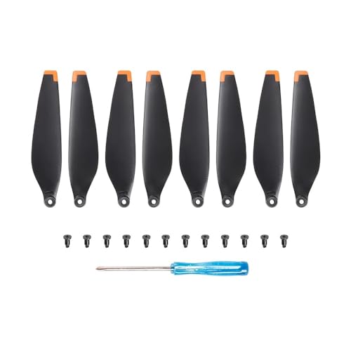 YTrBXZ Leichte Propellerschrauben mit Schnellverschluss Kompatibel mit Drohnen, kompatibel mit 3-Zubehör, 8/16 Stück(8PCS ORANGE) von YTrBXZ