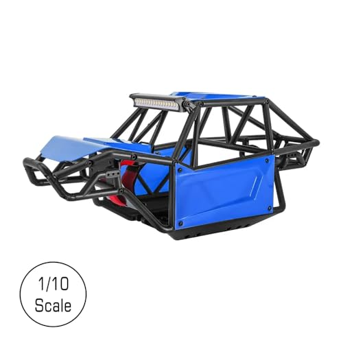YTrBXZ Nylon Body Shell Chassis Kit kompatibel mit 1/10 RC Crawler Cars II 90046 UTB10(Unassembled Blue) von YTrBXZ