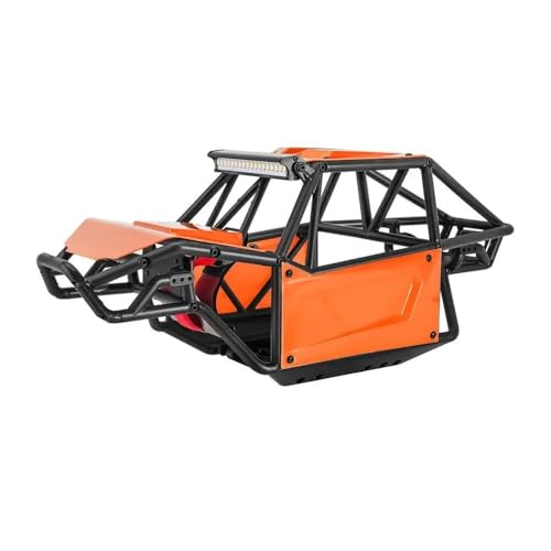 YTrBXZ Nylon Body Shell Chassis Kit kompatibel mit 1/10 RC Crawler Cars II 90046 UTB10(Unassembled Orange) von YTrBXZ