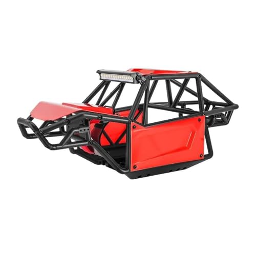 YTrBXZ Nylon Body Shell Chassis Kit kompatibel mit 1/10 RC Crawler Cars II 90046 UTB10(Unassembled Red) von YTrBXZ