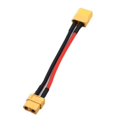 YTrBXZ XT60 Parallelstecker, männlich, weiblich, Dual-Verlängerung, Y-Splitter, kompatibel mit 3-Wege-14AWG-Drahtstecker(1 Male to 1 Female) von YTrBXZ