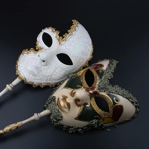 YU FENG Set 2 Paare Venezianische Cosplay Masken Venezianische Musik Karneval Karneval Karneval Maskerade Maske auf einem Stock Party Verkleidung Dekor YU FENG Set 2 Paare Venezianische Cosplay Masken Venezianische Musik Karneval Karneval Karneval Maskerade Maske auf einem Stock Party Verkleidung Dekor von YU FENG