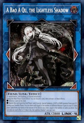 A Bao A Qu, The Lightless Shadow – SUDA-EN049 – Secret Rare – 1. Auflage von YU-GI-OH!