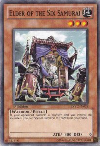 Ältester der Sechs Samurai - EXVC-DE028 - Common - 1. Auflage von Yu-Gi-Oh!