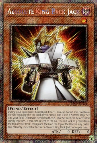 Absolute King Back Jack (Platinum Secret Rare) – RA04-EN244 – Platinum Secret Rare – 1. Auflage von YU-GI-OH!