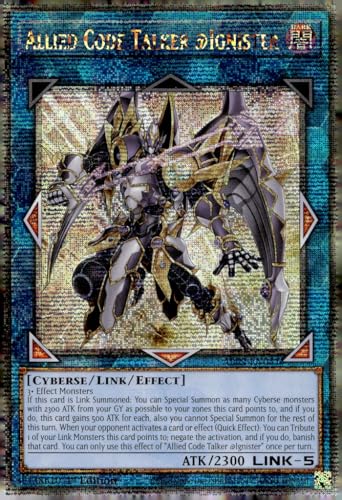 Allied Code Talker @Ignister (Quarter Century Secret Rare) – ALIN-EN051 – Quarter Century Secret Rare – 1. Auflage von YU-GI-OH!