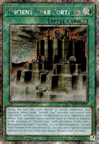 Ancient Gear Fortress (Platinum Secret Rare) – RA03-EN062 – Platinum Secret Rare – 1. Auflage von YU-GI-OH!