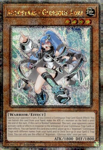 Argostars – Glorious Adra (Quarter Century Secret Rare) – SUDA-EN010 – Quarter Century Secret Rare – 1. Auflage von YU-GI-OH!
