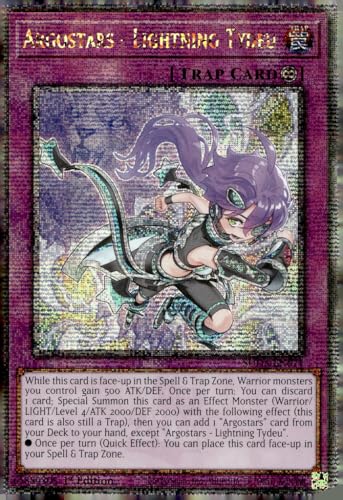 Argostars – Lightning Tydeu (Quarter Century Secret Rare) – SUDA-EN071 – Quarter Century Secret Rare – 1. Auflage von YU-GI-OH!