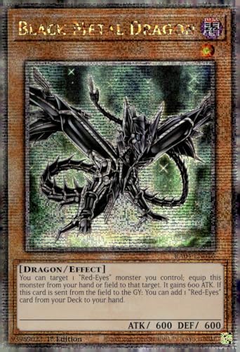 Black Metal Dragon (Quarter Century Secret Rare) – RA04-EN016 – Quarter Century Secret Rare – 1. Auflage von YU-GI-OH!