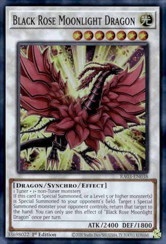 Black Rose Moonlight Dragon RA03-EN038 Super Rare 1. Auflage von YU-GI-OH!