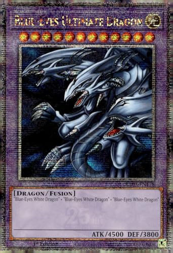 Blue-Eyes Ultimate Dragon (Quarter Century Secret Rare) – RA03-EN178 – Quarter Century Secret Rare – 1. Auflage von YU-GI-OH!