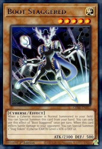 Boot Staggered – CRBR-EN057 – Selten – 1. Auflage Boot Staggered – CRBR-EN057 – Selten – 1. Auflage von YU-GI-OH!