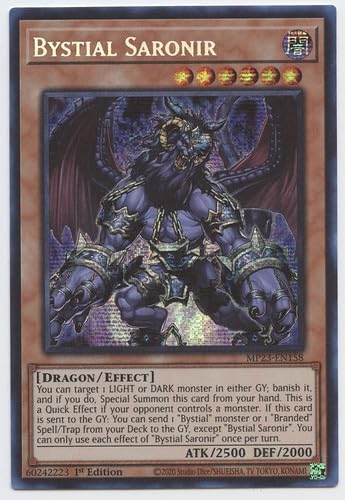 Bystial Saronir MP23-EN158 Prismatic Secret Rare 1. Auflage von YU-GI-OH!
