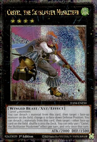 Castel, The Skyblaster Musketier (Quarter Century Secret Rare) – RA04-EN230 – Quarter Century Secret Rare – 1. Auflage von YU-GI-OH!