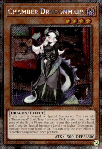 Chamber Dragonmaid (Platinum Secret Rare) – RA04-EN032 – Platinum Secret Rare – 1. Auflage von YU-GI-OH!